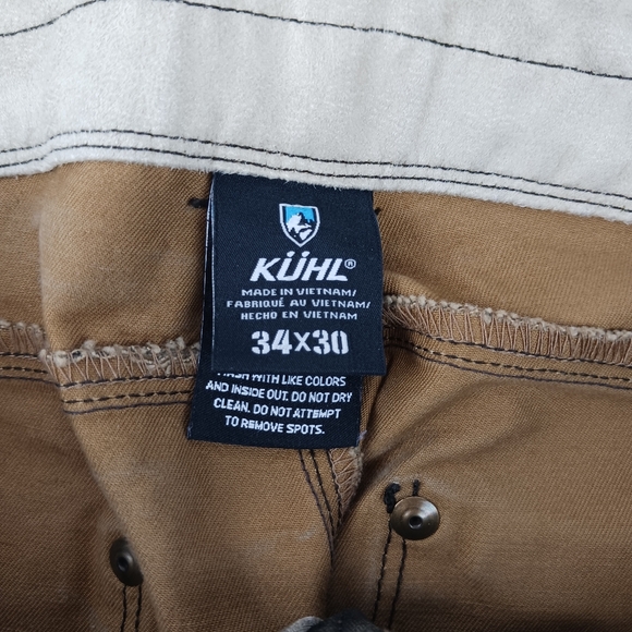 Kuhl Vintage Patina Dye Pants Men’s 34x30 Brown Hiking Outdoor - Picture 10 of 13